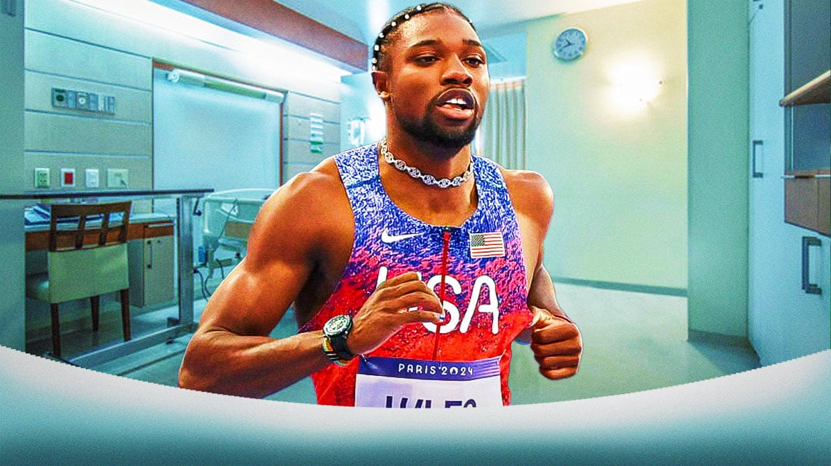 Noah Lyles hospital room