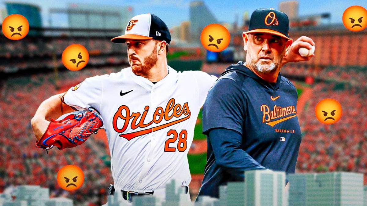 Trevor Rogers, Brandon Hyde. Angry emojis all around.