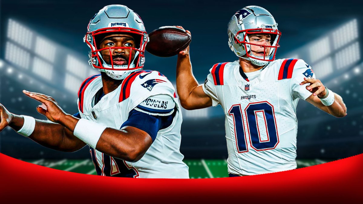 Patriots' Jacoby Brissett and Drake Maye