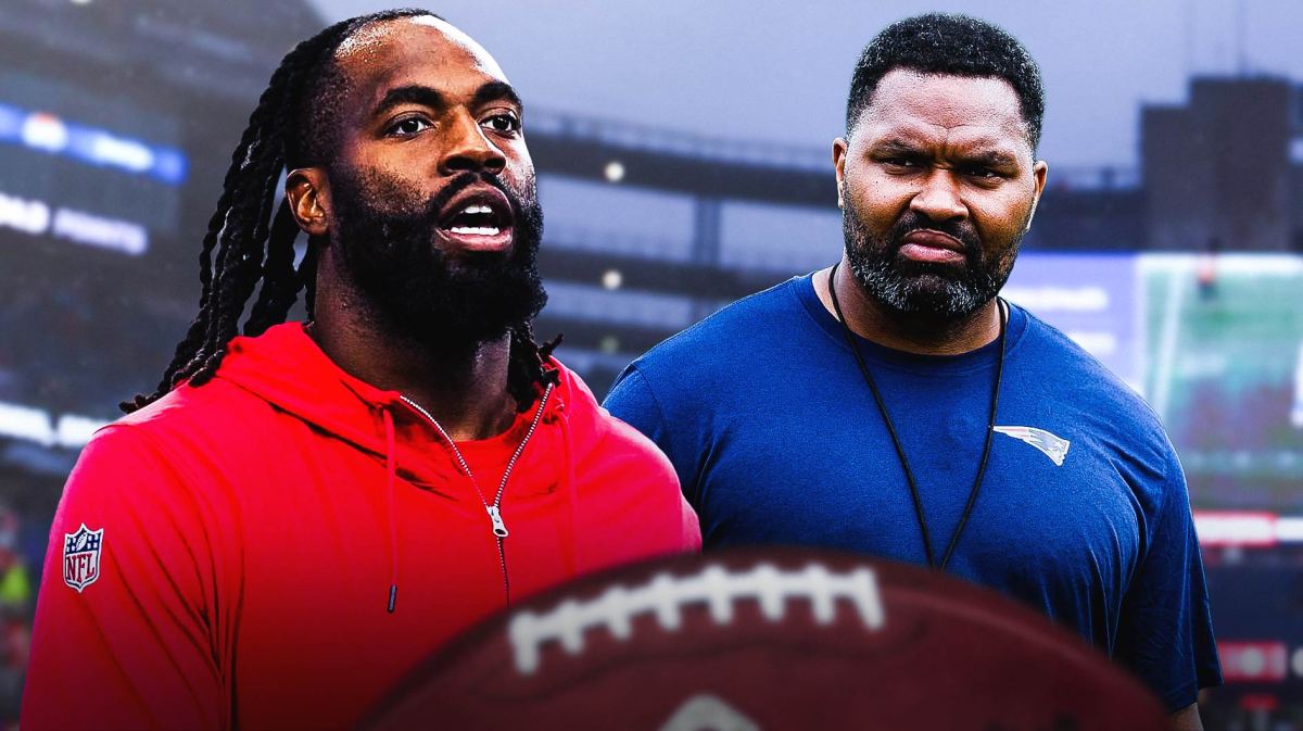 Patriots Jerod Mayo with Bill Belichick defensive menace Matthew Judon after trade to Falcons