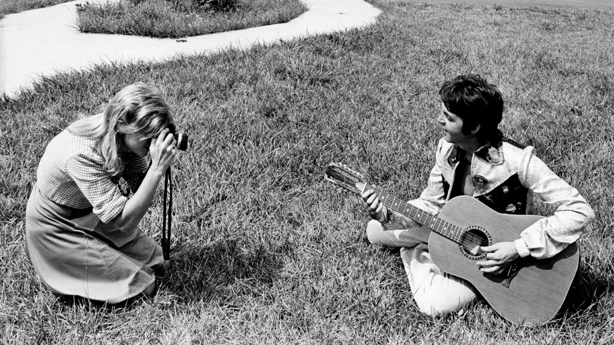 Paul and Linda McCartney photographed in 1974.