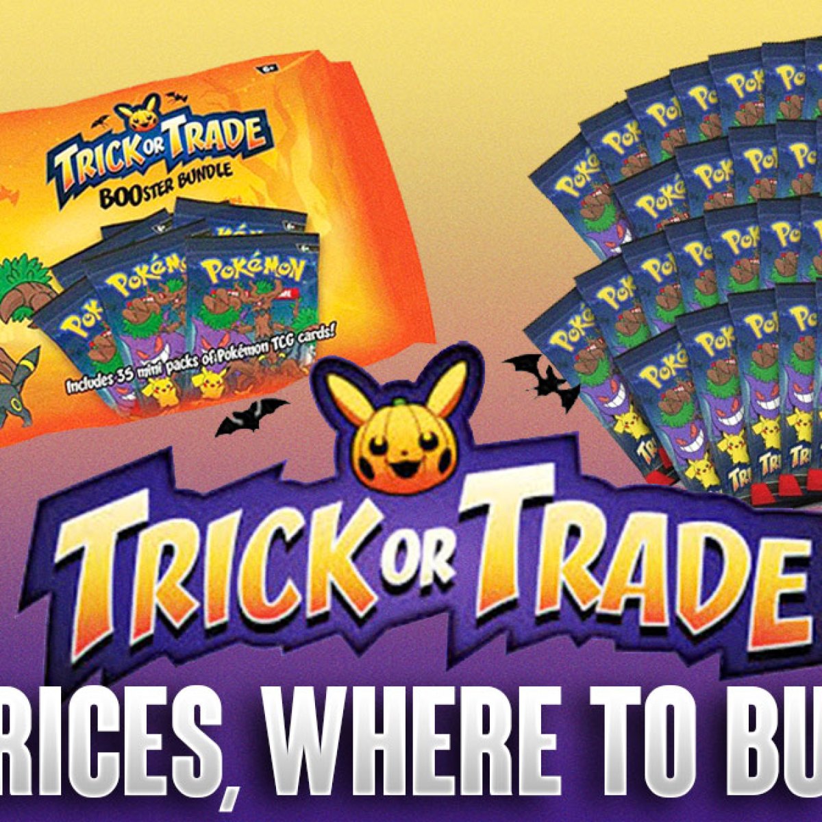 where to buy trick or trade pokemon cards TCG Unleash the thrill of 35 mini packs Pokemon TCG : Trick or