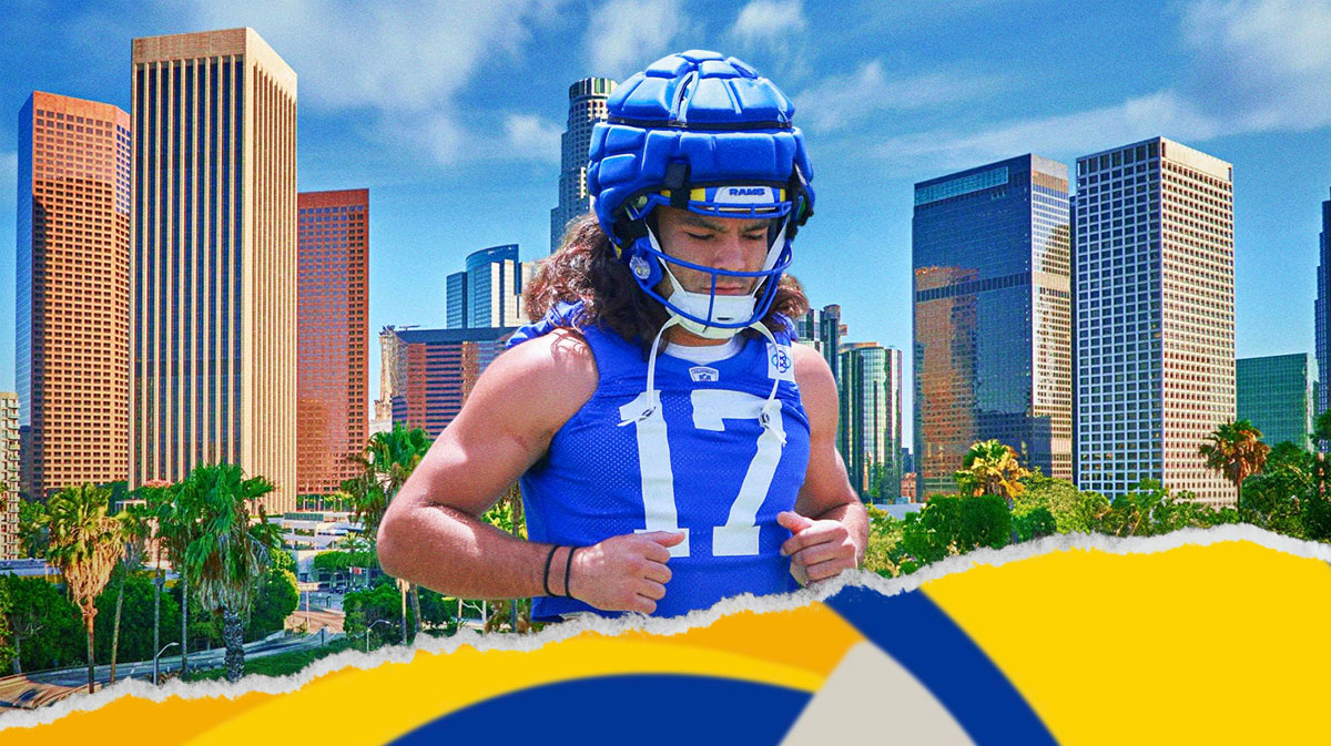 Puka Nacua getting ready to play in Week One.