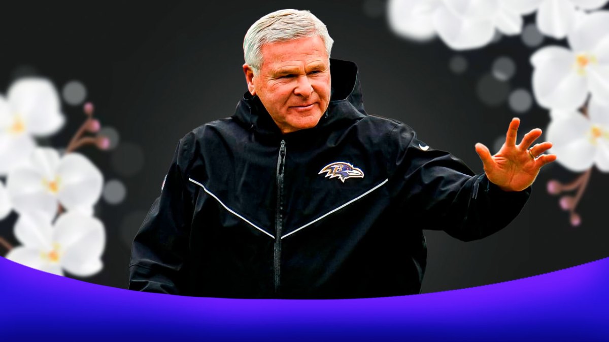 Baltimore Ravens coach Joe D'Allesandris in front of M&T Bank Stadium.
