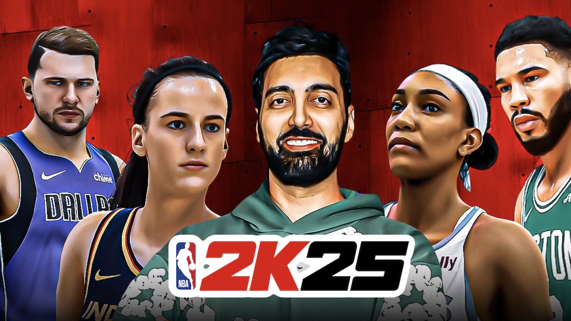 Ronnie 2K, NBA 2K25, Jayson Tatum, A'ja Wilson, Caitlin Clark, Luka Doncic, Boston Celtics, Dallas Mavericks, Indiana Fever, Las Vegas Aces
