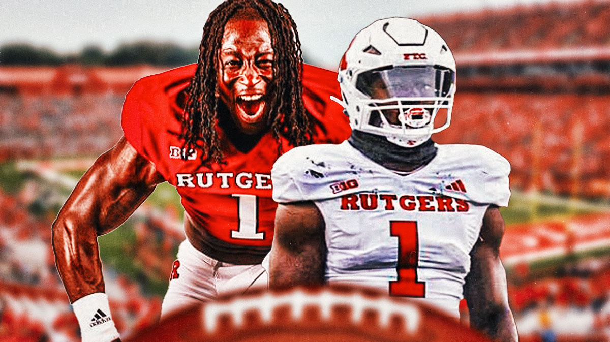 Rutgers football, Scarlet Knights, Mohamed Toure, Mohamed Toure injury, Greg Schiano, Mohamed Toure in Rutgers uni with Rutgers football stadium in the background