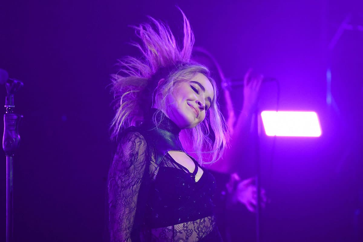 Sabrina Carpenter performing in Miami Beach, Florida, in 2017.