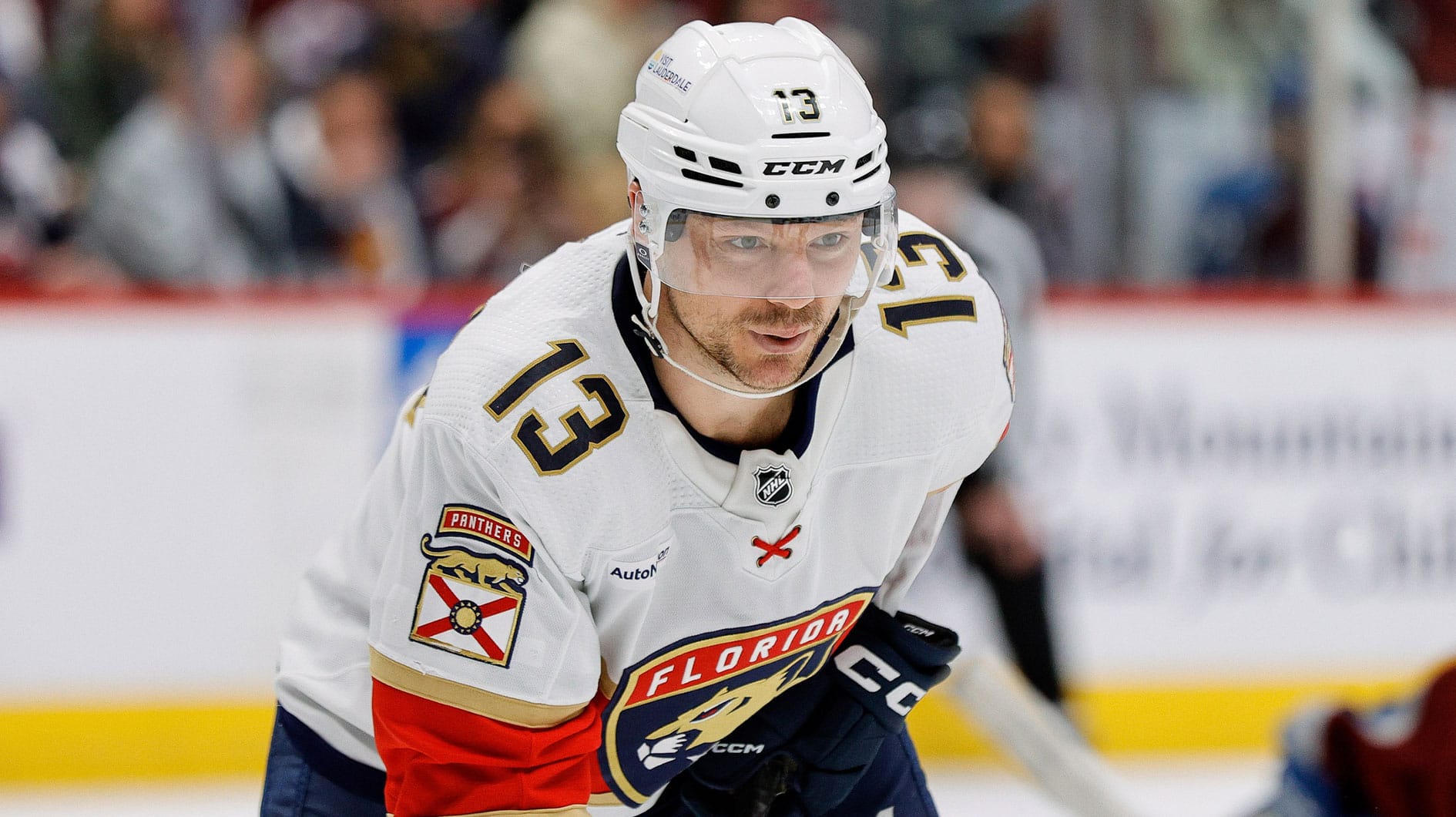 Florida Panthers center Sam Reinhart (13) in the third period against the Colorado Avalanche at Ball Arena.