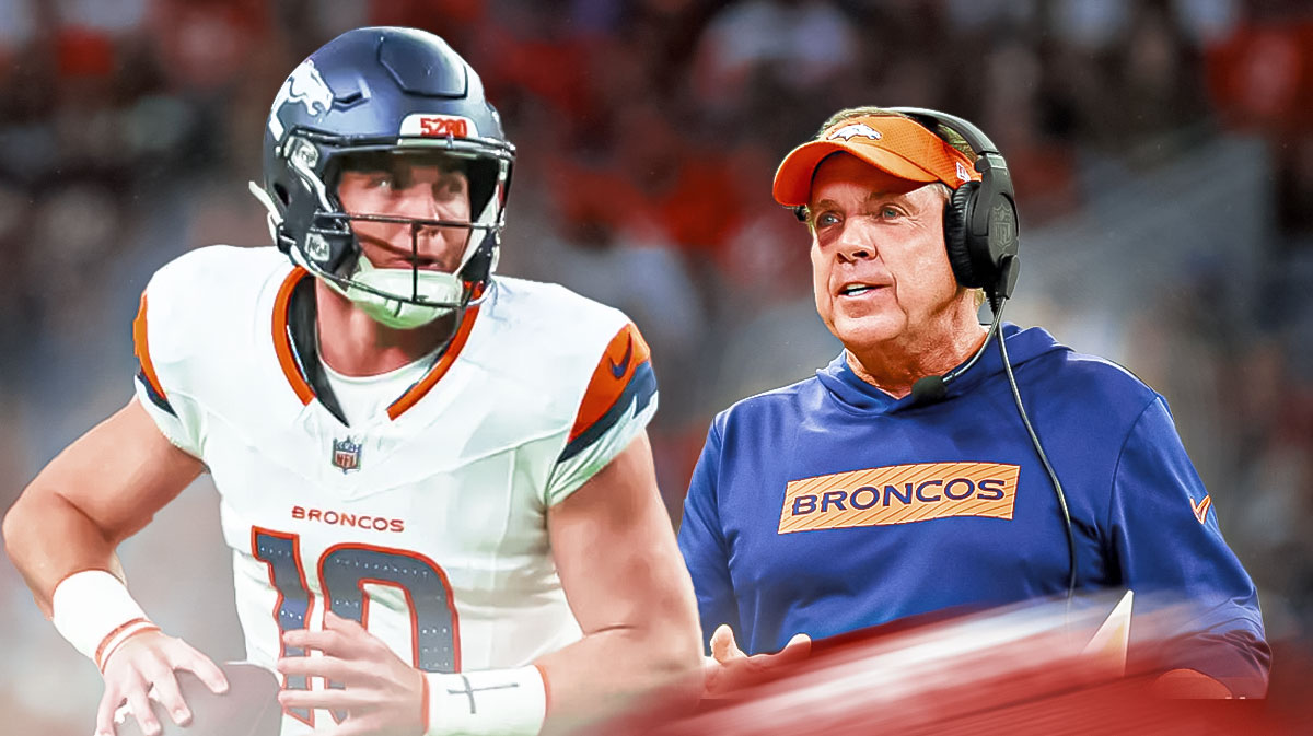 Broncos Sean Payton looking at Bo Nix