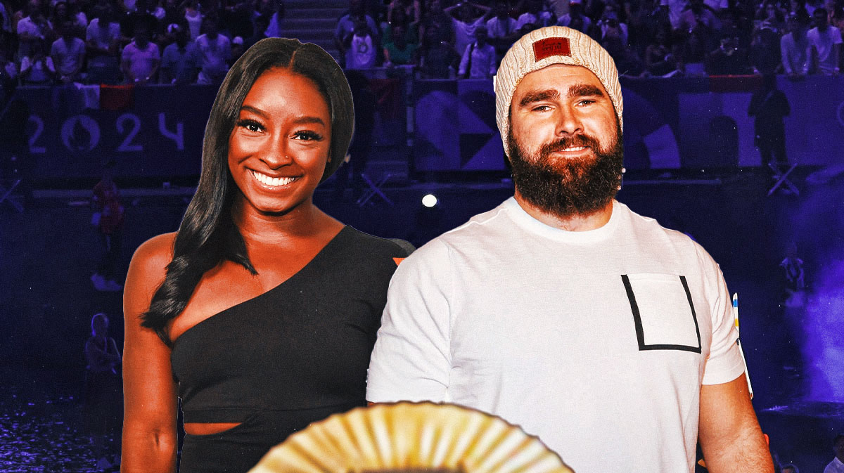 Simone Biles Jason Kelce Olympics