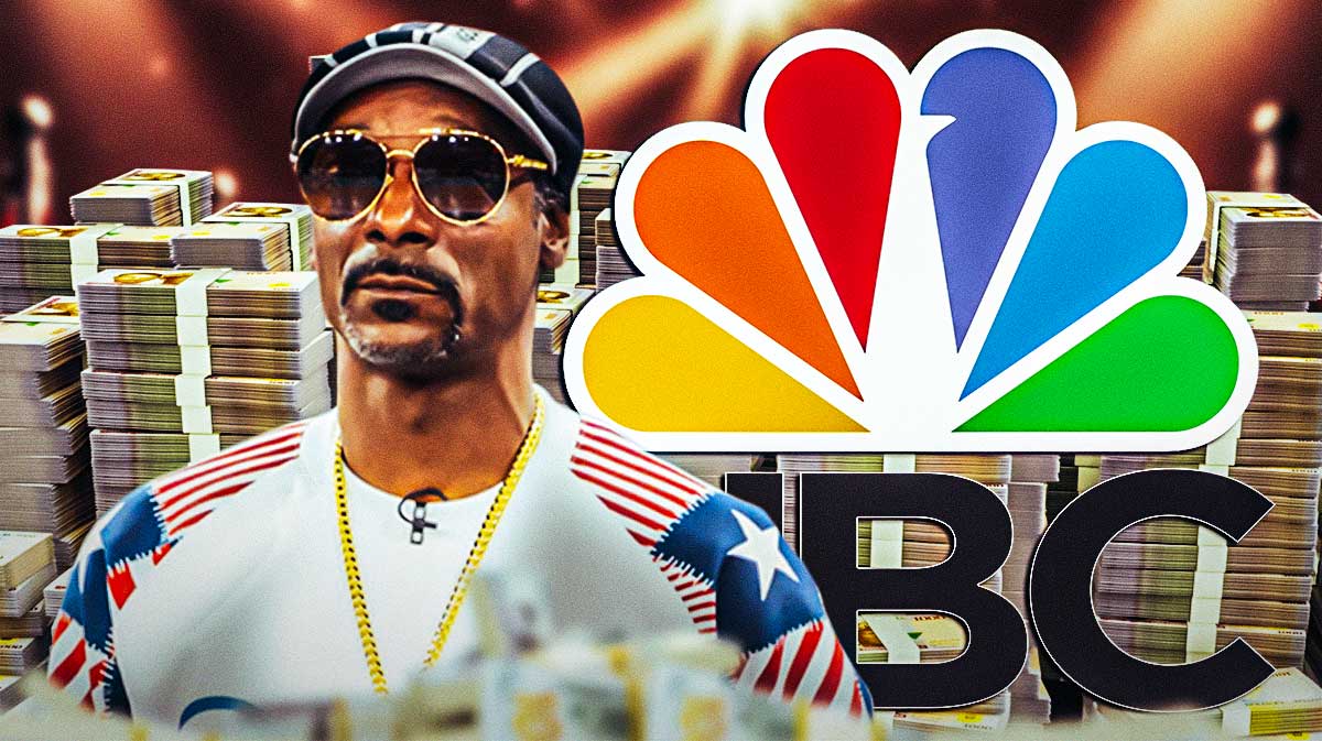 Snoop Dogg, a pile of money, and the NBC logo