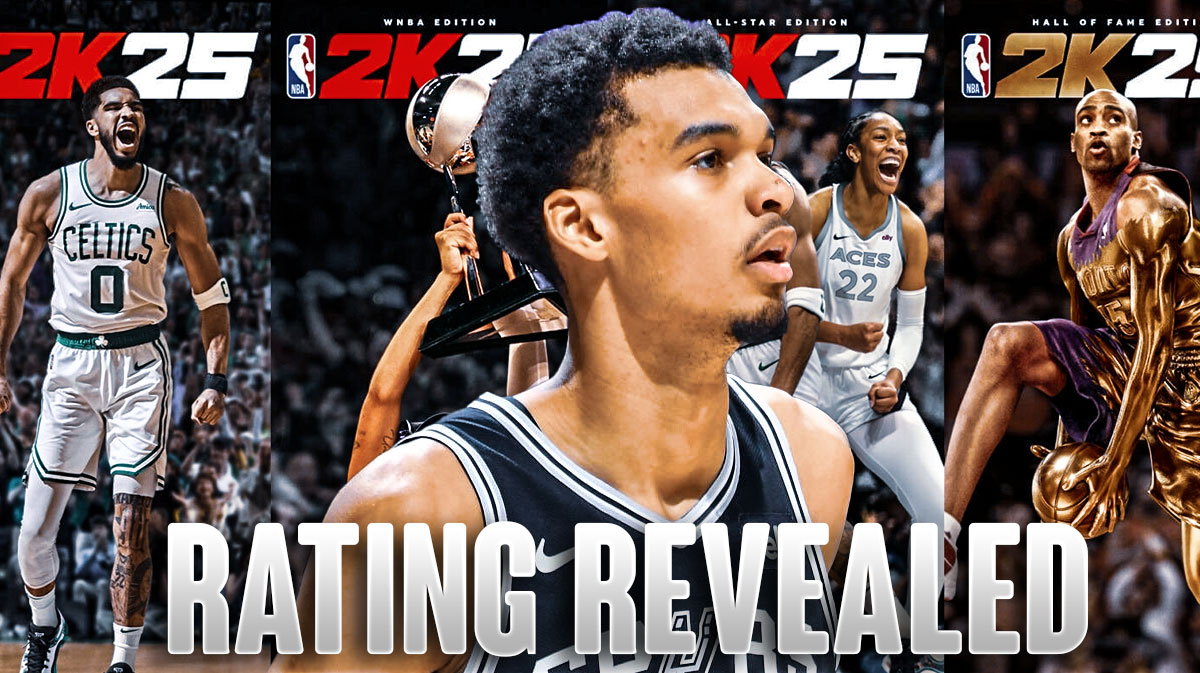 Spurs' Victor Wembanyama NBA 2K25 Rating Revealed