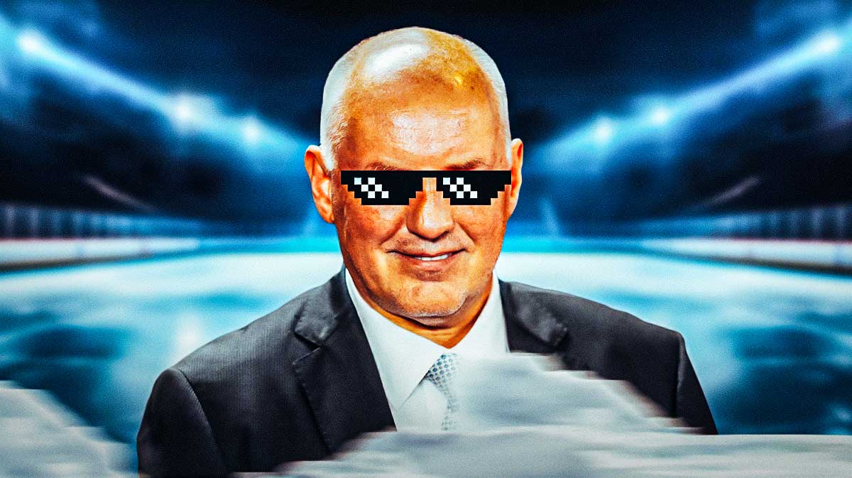 Doug Armstrong (BLUES GENERAL MANAGER) with deal with it shades