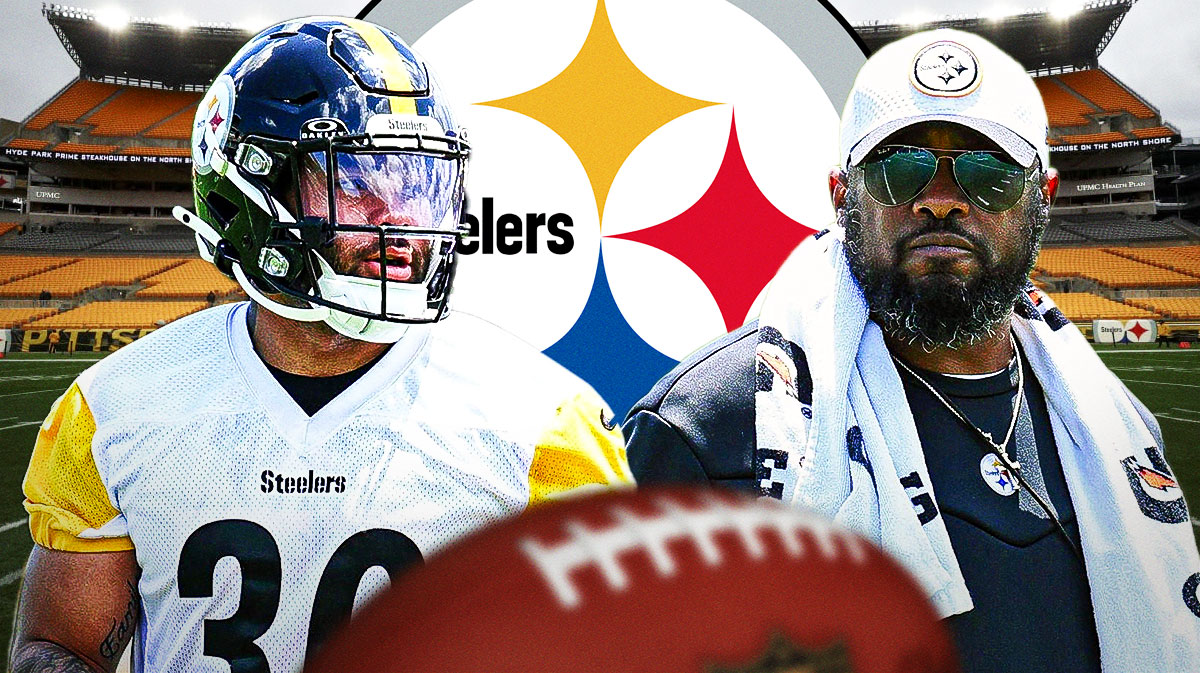 Steelers Mike Tomlin looking at Jaylen Warren