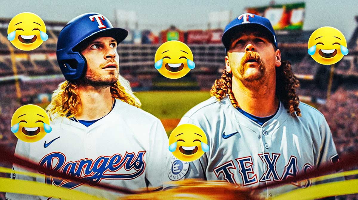 Travis Jankowski and Andrew Chafin with a bunch of crying laughing emojis in the background