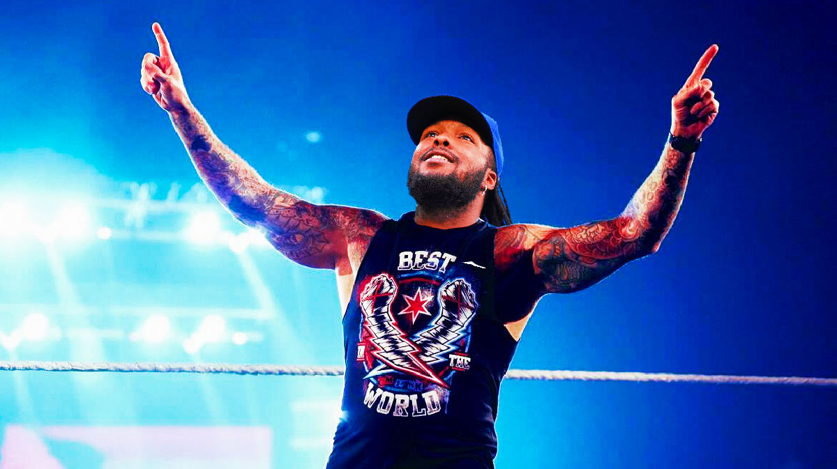 Blue Jays' Vladimir Guerrero Jr. as CM Punk wearing the Best in the World tank top