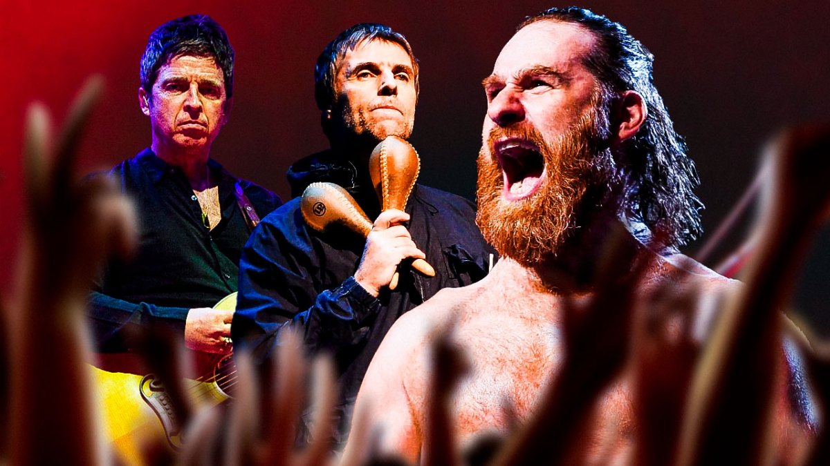 WWE star Sami Zayn with Oasis members Noel and Liam Gallagher ahead of potential 2025 reunion tour.