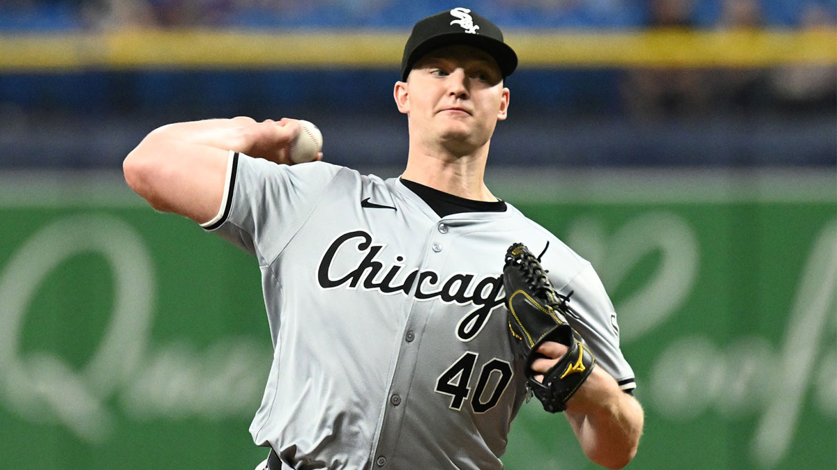 Chicago White Sox starting pitcher Michael Soroka (40) throws a pitch in the first inning against the Tampa Bay Rays at Tropicana Field.
