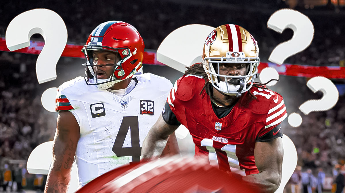 Deshaun Watson, Brandon Aiyuk. Question marks all around.