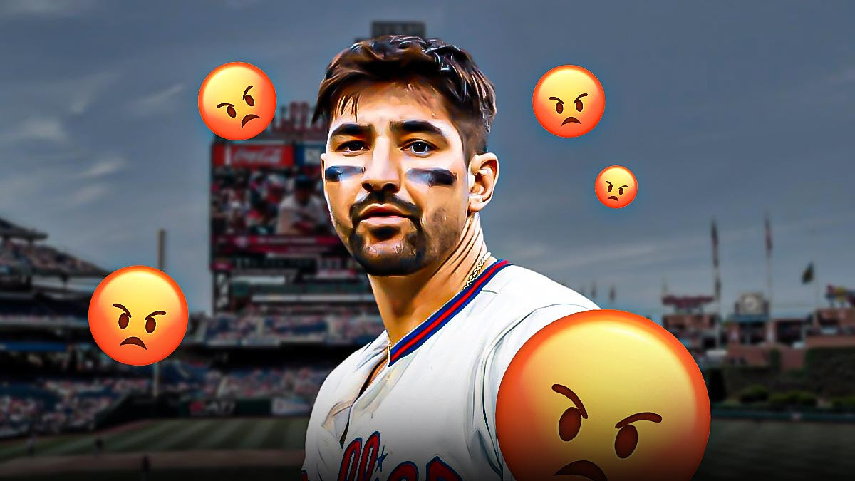 Nick Castellanos with "angry" emojis