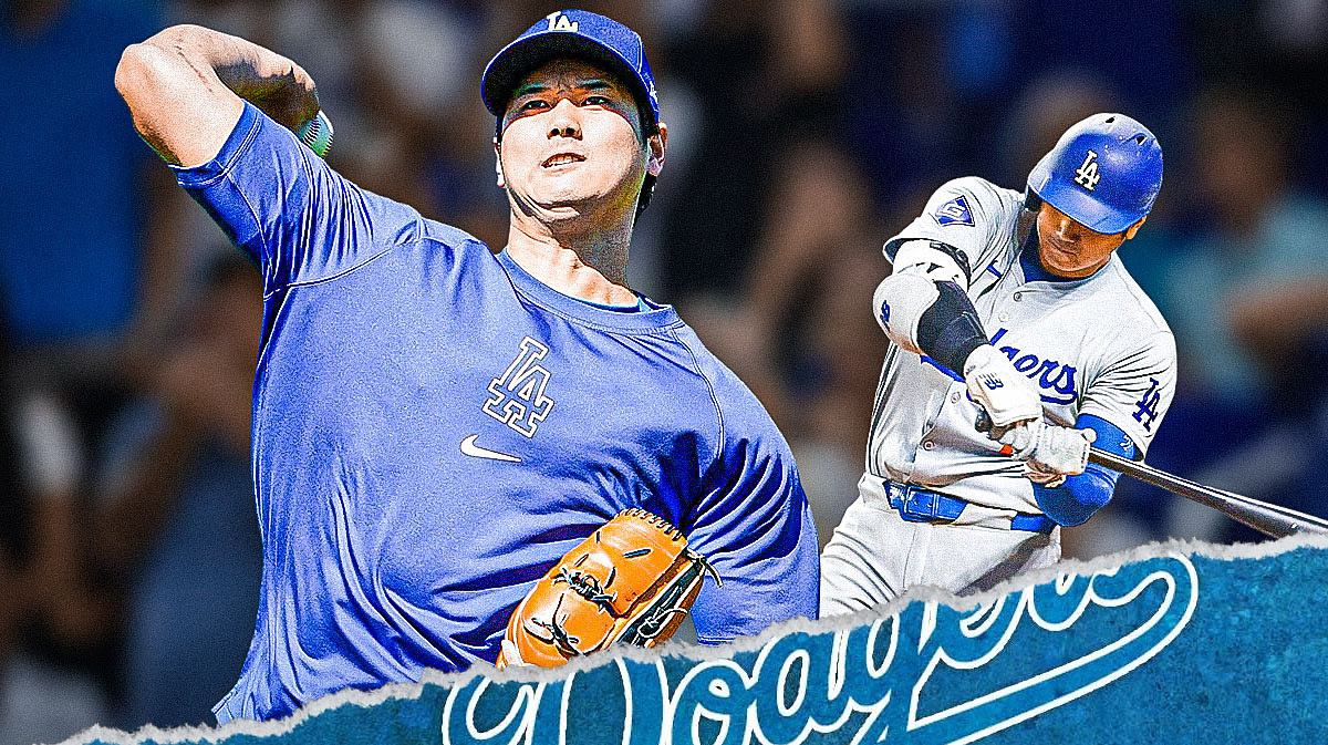 Shohei Ohtani pitching and hitting