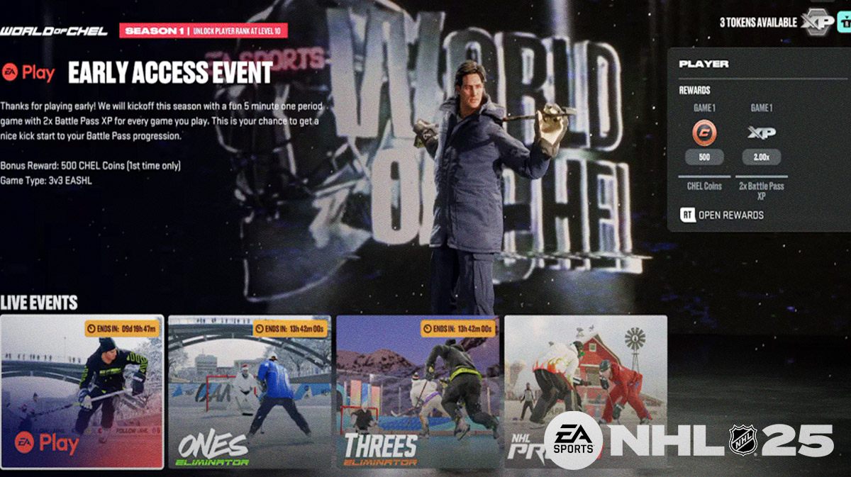 NHL 25 World of Chel Offers New Events & More