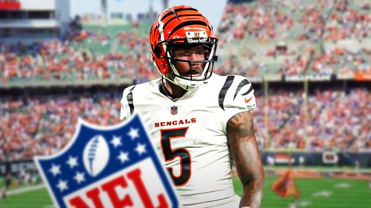 Tee Higgins in a Bengals jersey.