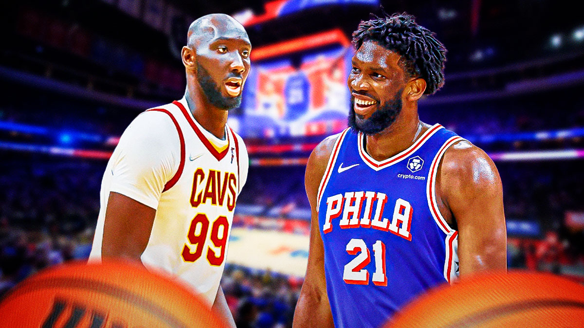 Tacko Fall and 76ers' Joel Embiid