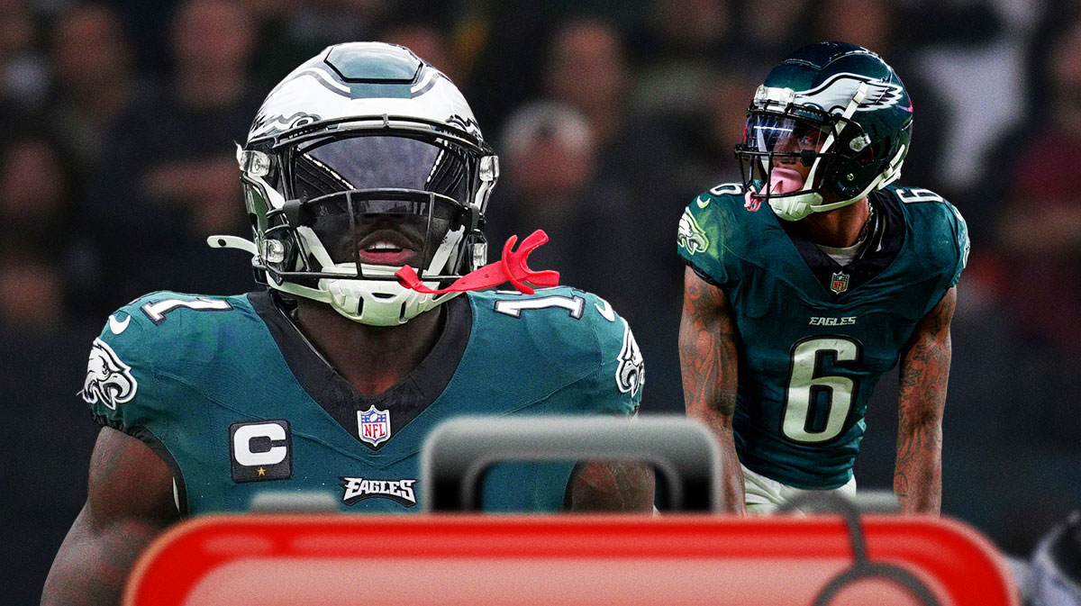 Eagles' AJ Brown's status up in the air, DeVonta Smith out for Week 4