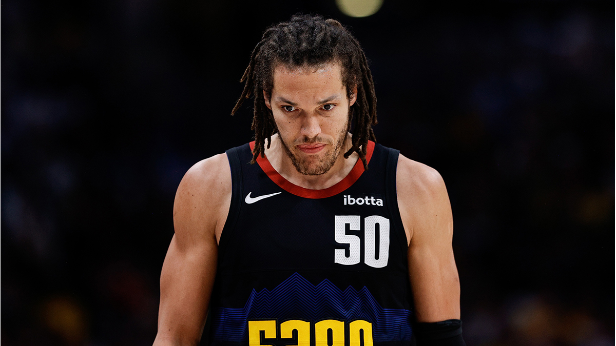 Denver Nuggets forward Aaron Gordon (50) in the third quarter against the Minnesota Timberwolves during game two of the second round for the 2024 NBA playoffs at Ball Arena.