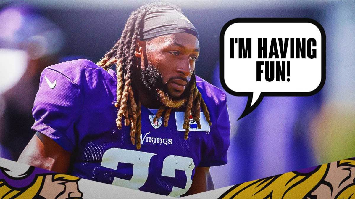 Aaron Jones is enjoying his first season with the Vikings