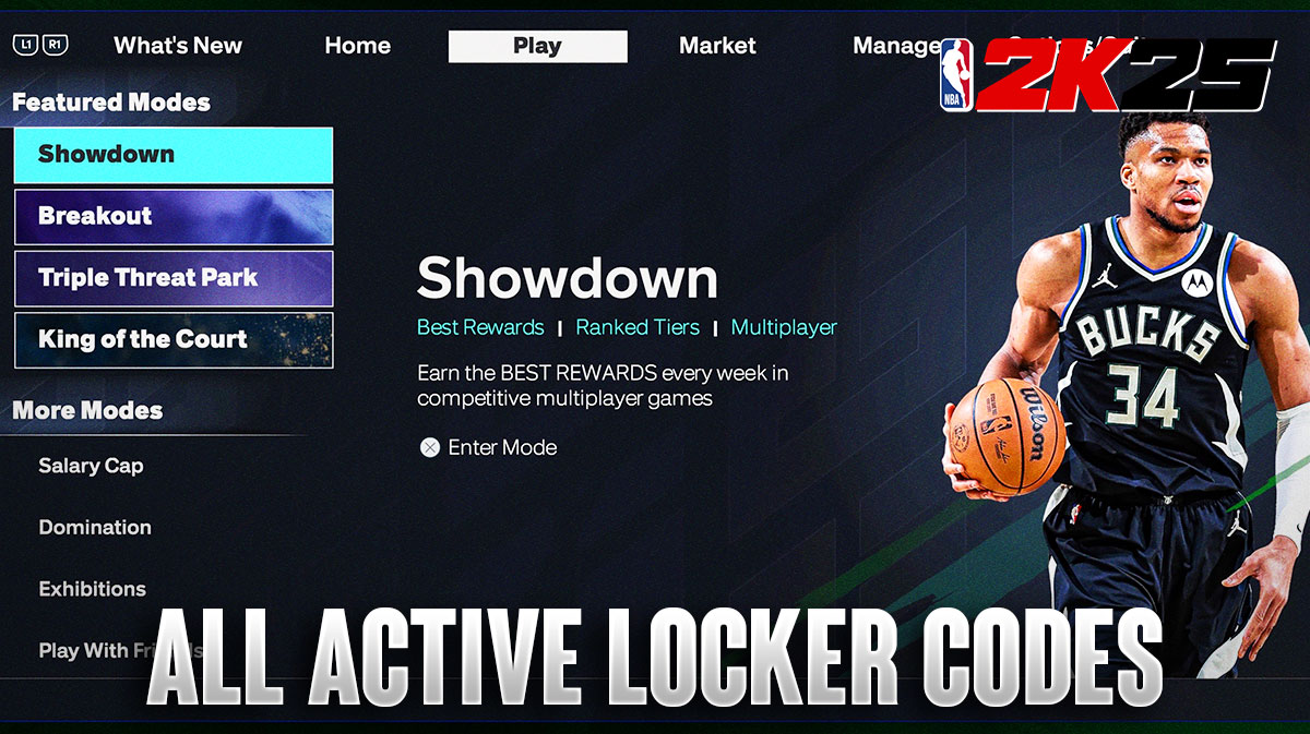 All Active Locker Codes For NBA 2K25 MyTEAM and MyCAREER