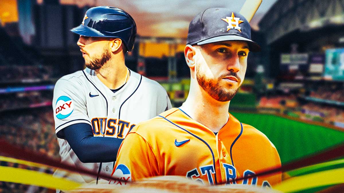 Astros star Kyle Tucker looking serious.