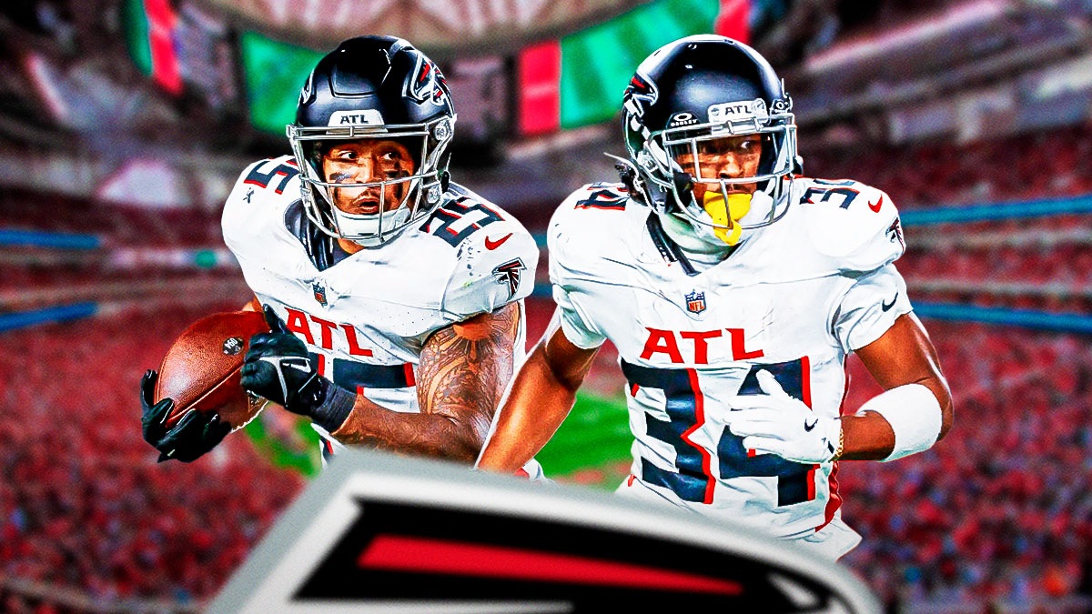 Falcons Ray-Ray McCloud III and Tyler Allgeier.
