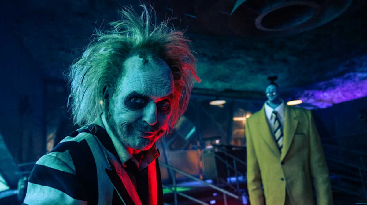 Michael Keaton in Beetlejuice Beetlejuice.