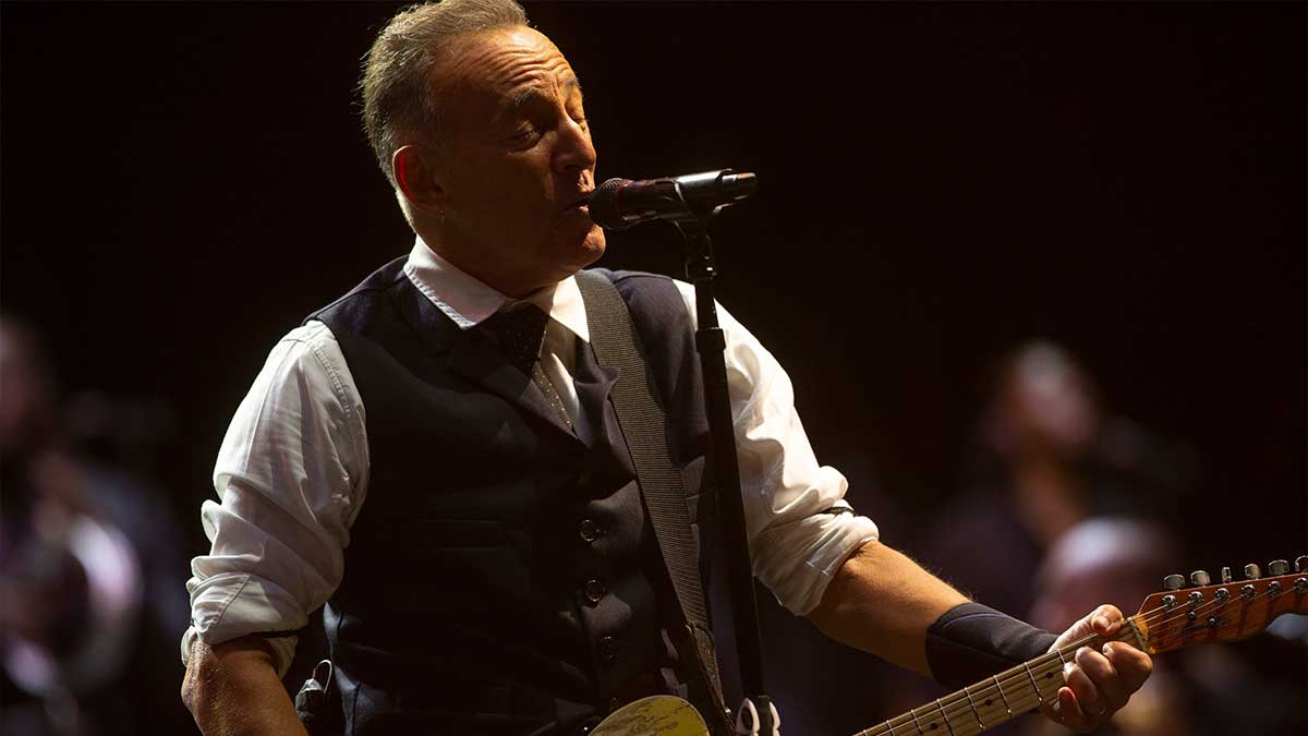 Bruce Springsteen performing at Asbury Park in 2024.