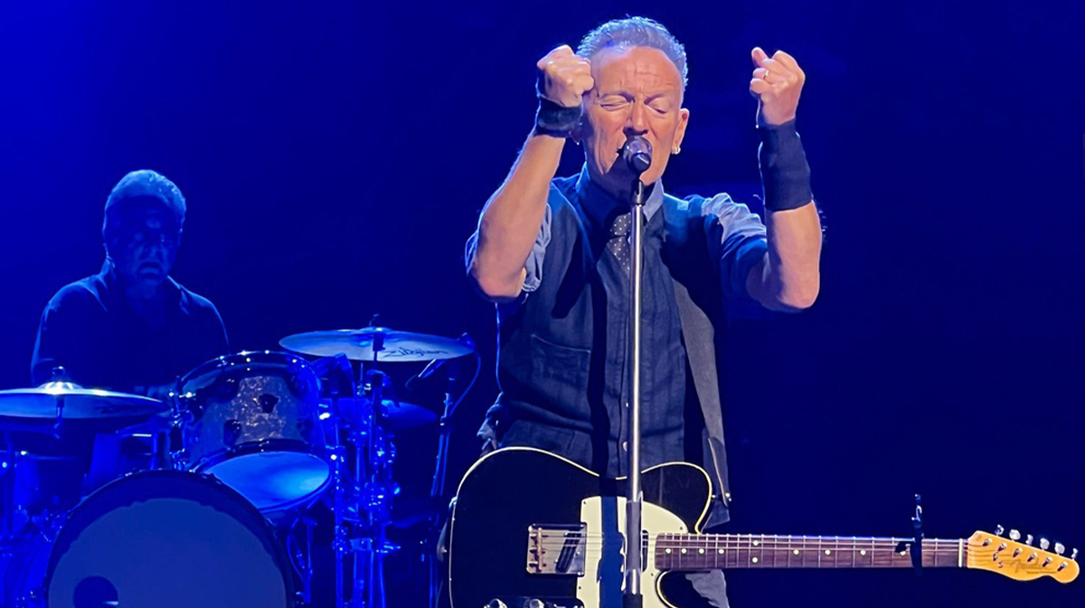 Bruce Springsteen performing on April 12, 2024.