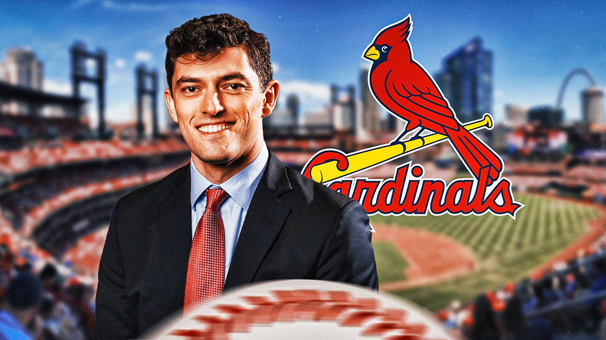 Chiam Bloom next to STL Cardinals logo