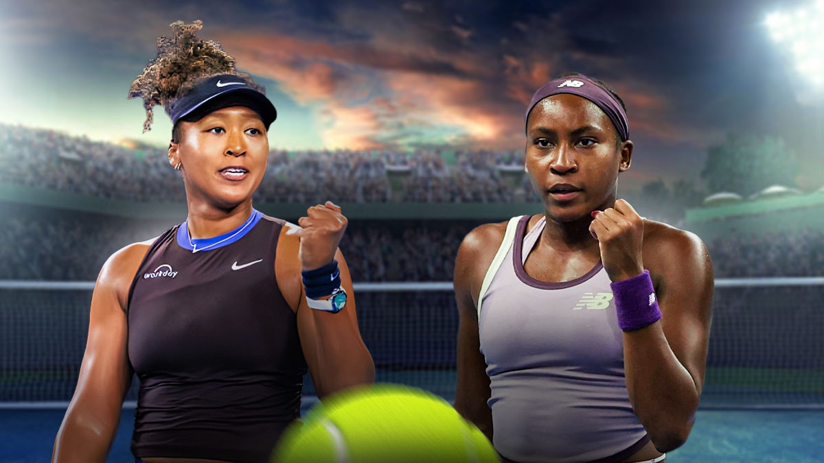 Women's tennis players Naomi Osaka and Coco Gauff