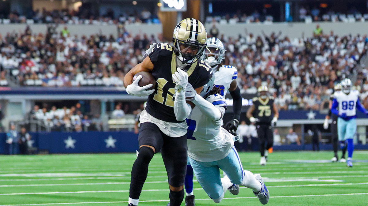 Saints’ Chris Olave trending towards suiting up vs. Falcons despite