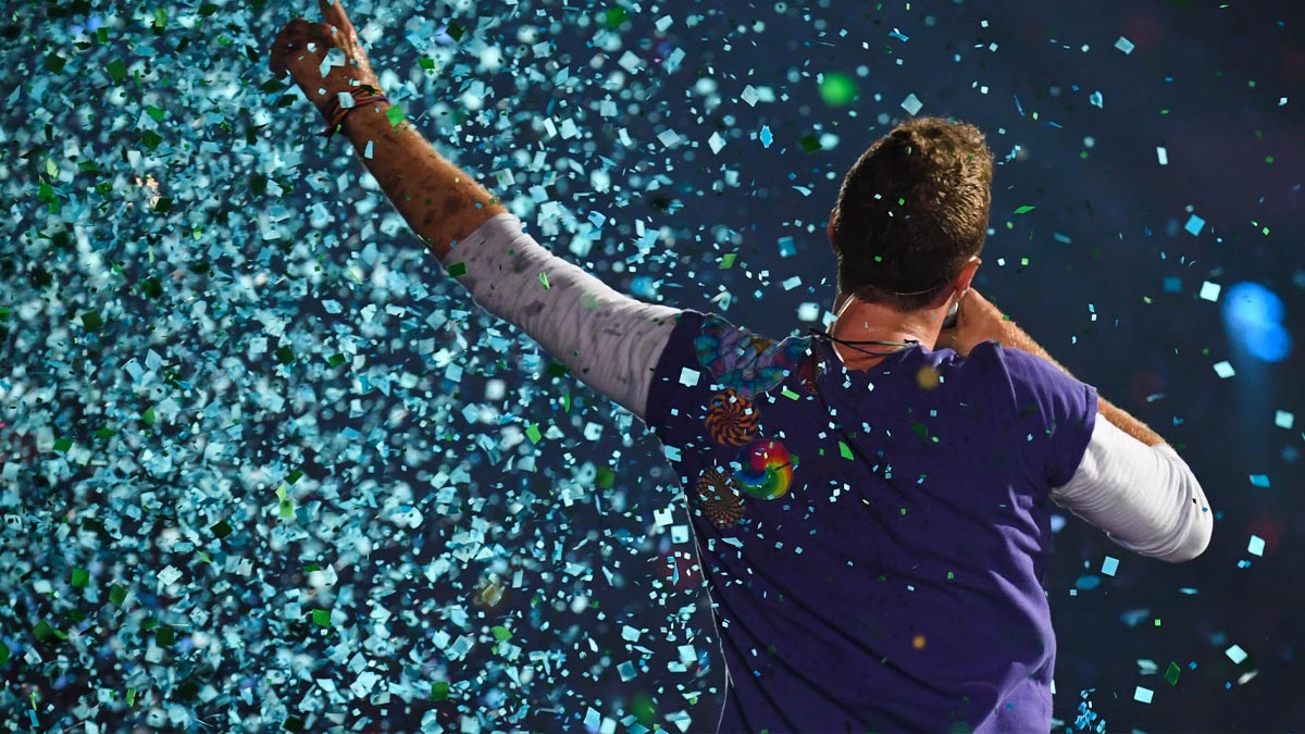 Coldplay's Chris Martin performing in 2017.