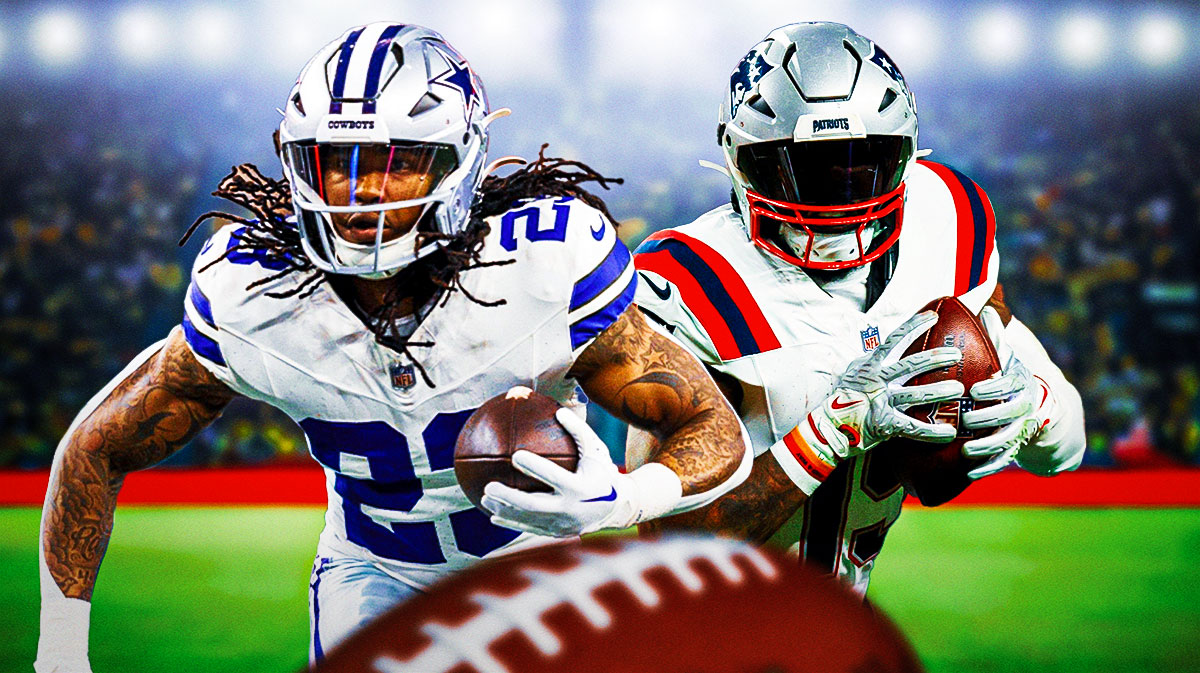 Ezekiel Elliott and Rico Dowdle running side by side.