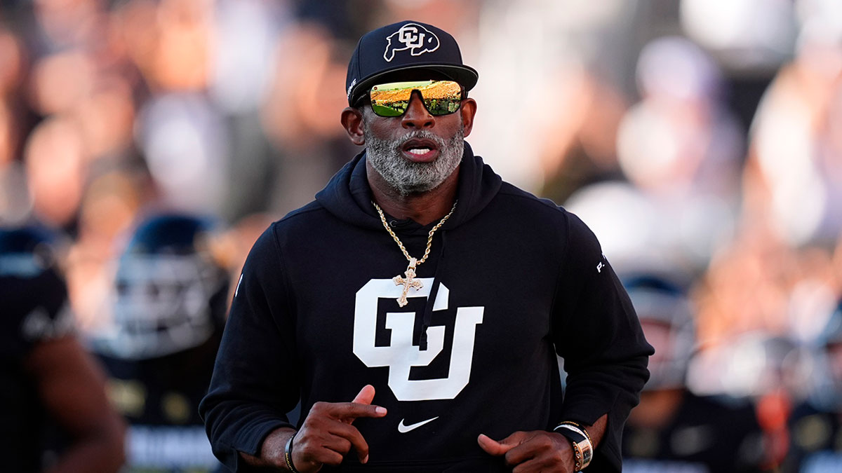 Deion Sanders coaching Colorado football against North Dakota State on August 29, 2024.