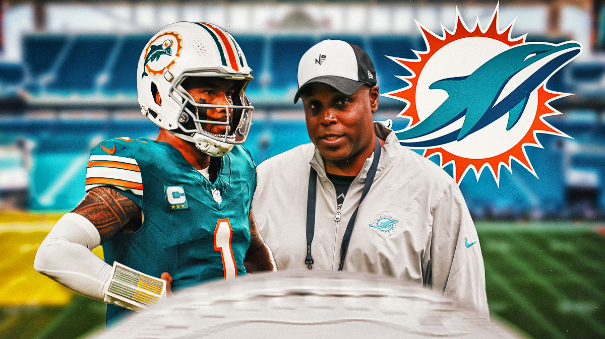 Dolphins QB Tua Tagovailoa, GM Chris Grier
