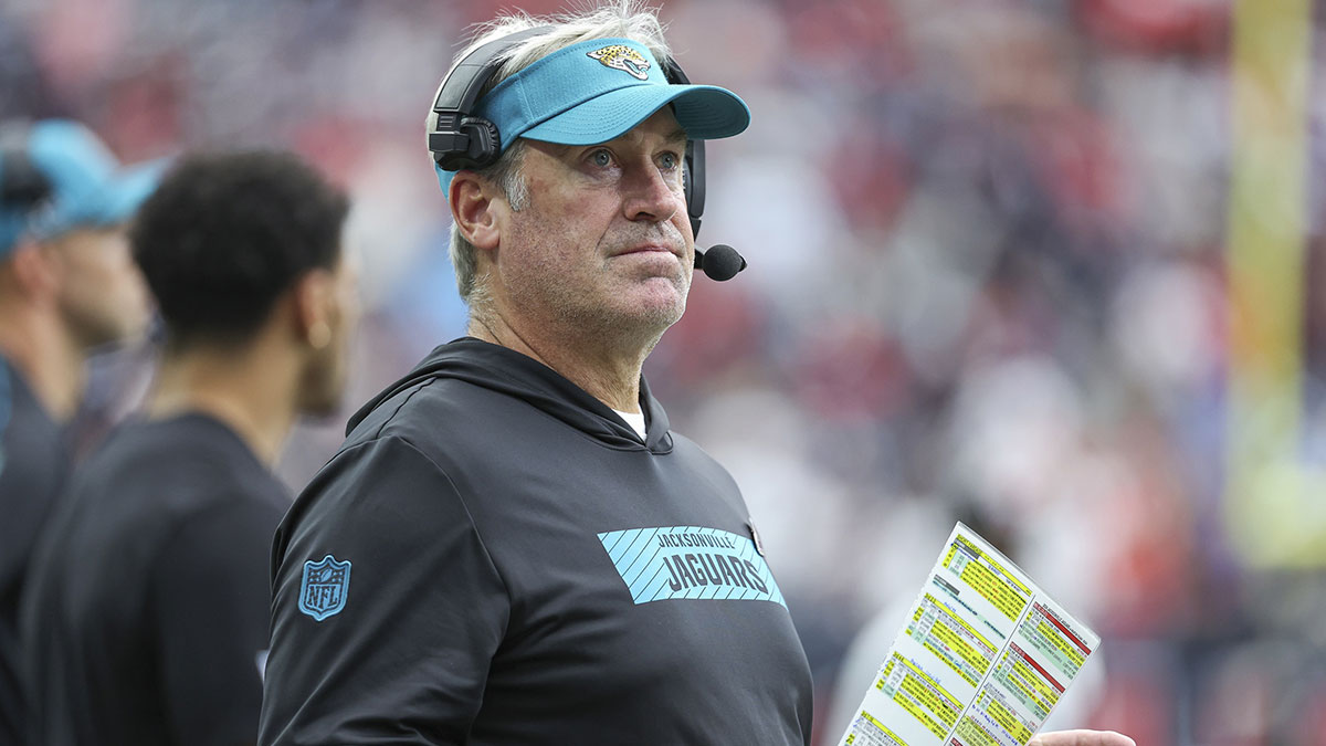 Jacksonville Jaguars head coach Doug Pederson looks on during the fourth quarter against the Houston Texans at NRG Stadium.