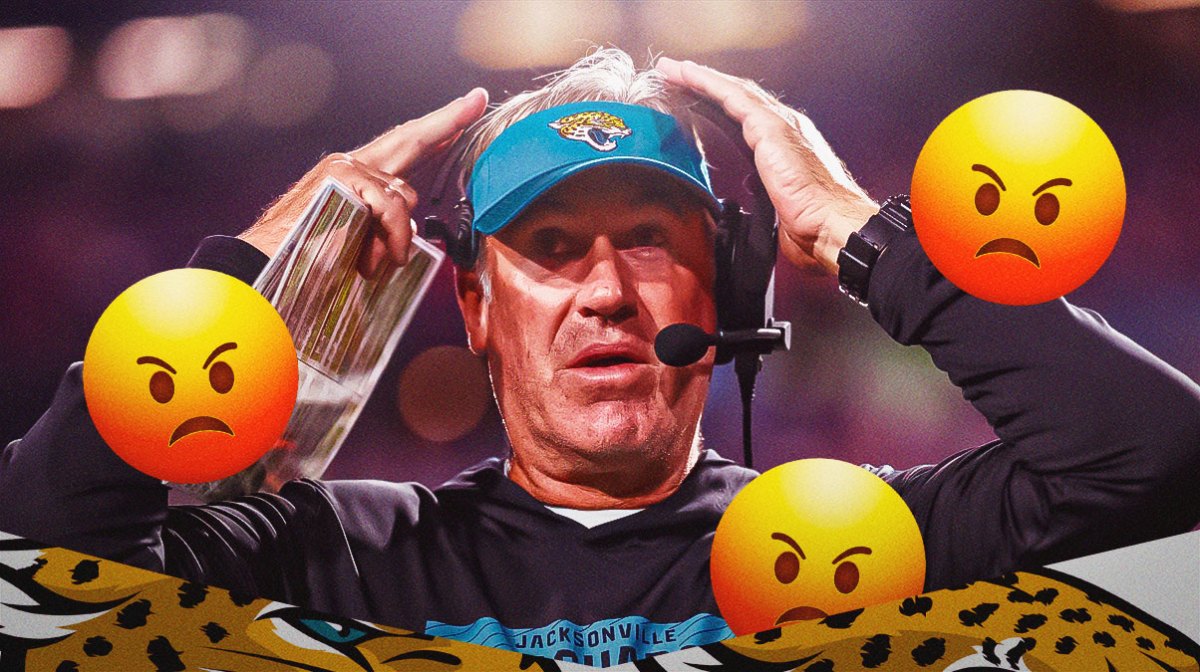 Doug Pederson with angry emojis all around him
