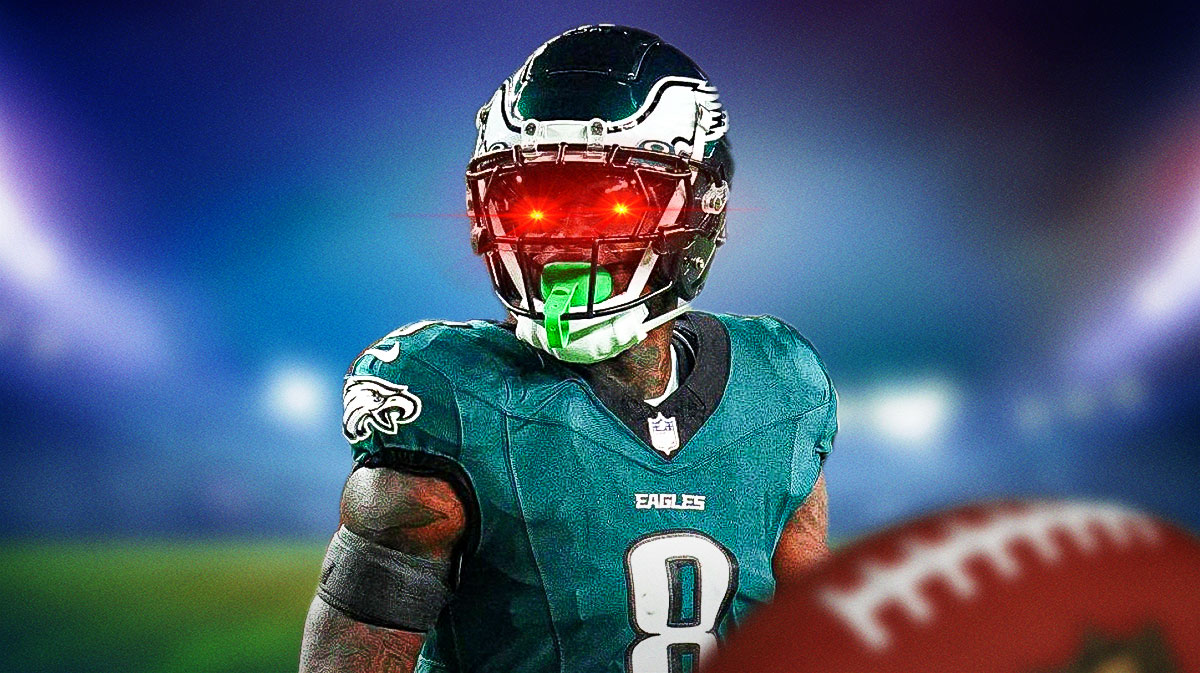 C.J. Gardner-Johnson (Eagles) with laser eyes
