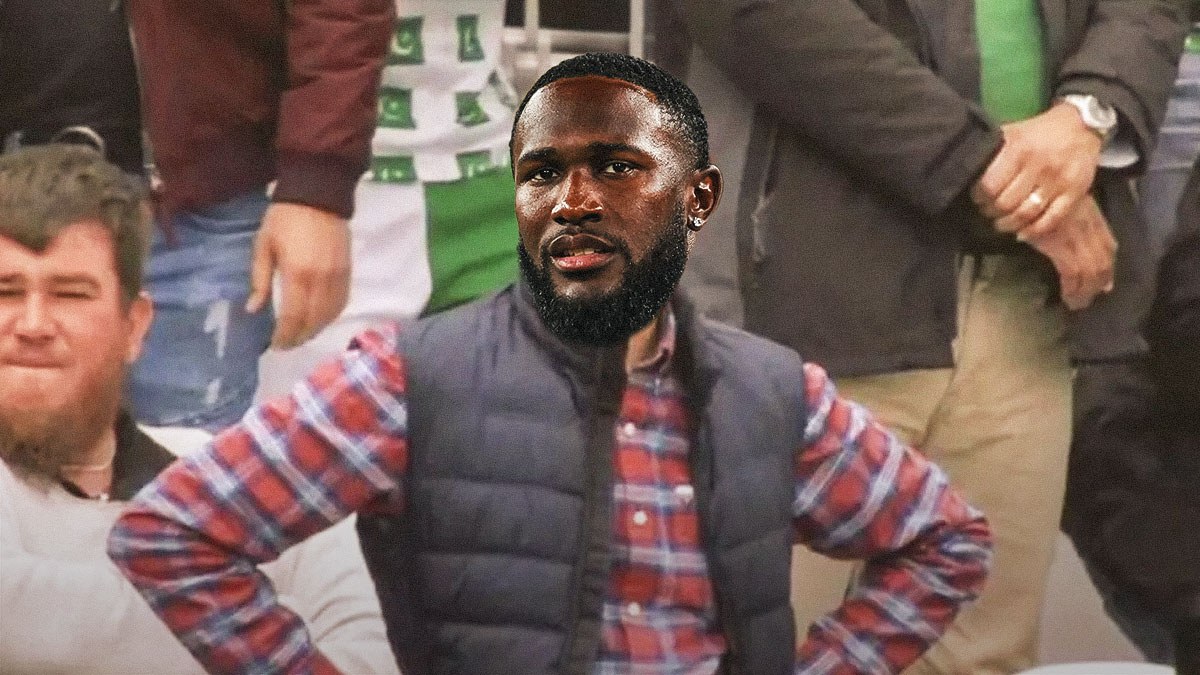 Devin White (Eagles) as the annoyed cricket fan meme