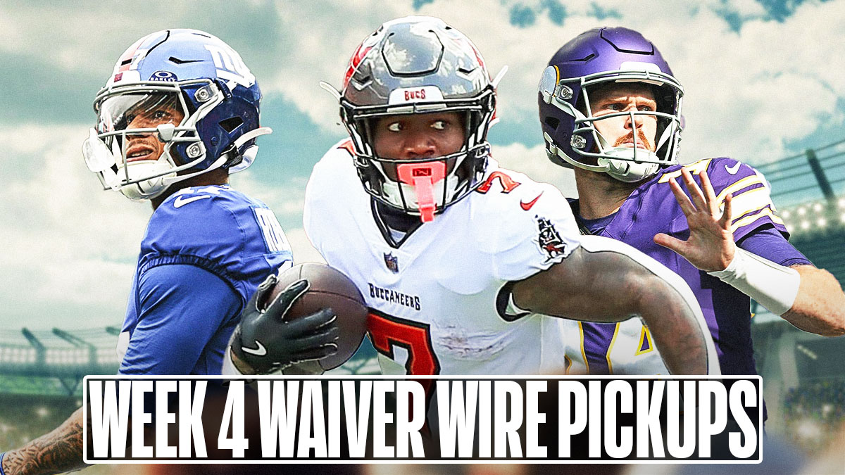Wan'Dale Robinson, Bucky Irving, Sam Darnold, Week 4 Waiver Wire Pickups