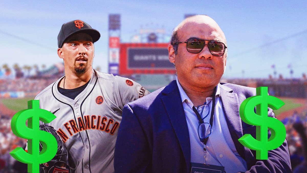 Giants' Blake Snell, Farhan Zaidi, dollar signs